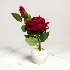 red rose artificial decorative plant by rwfm.in