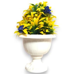Artificial Bonsai Flower Plant Yellow Green Leaves from the Breed of Guldaudi