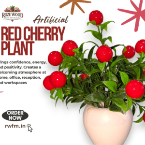 artificial red cherry plant shop now