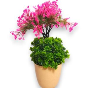 Artificial Gypsophila Bonsai Plant in Peach Gamla Pot