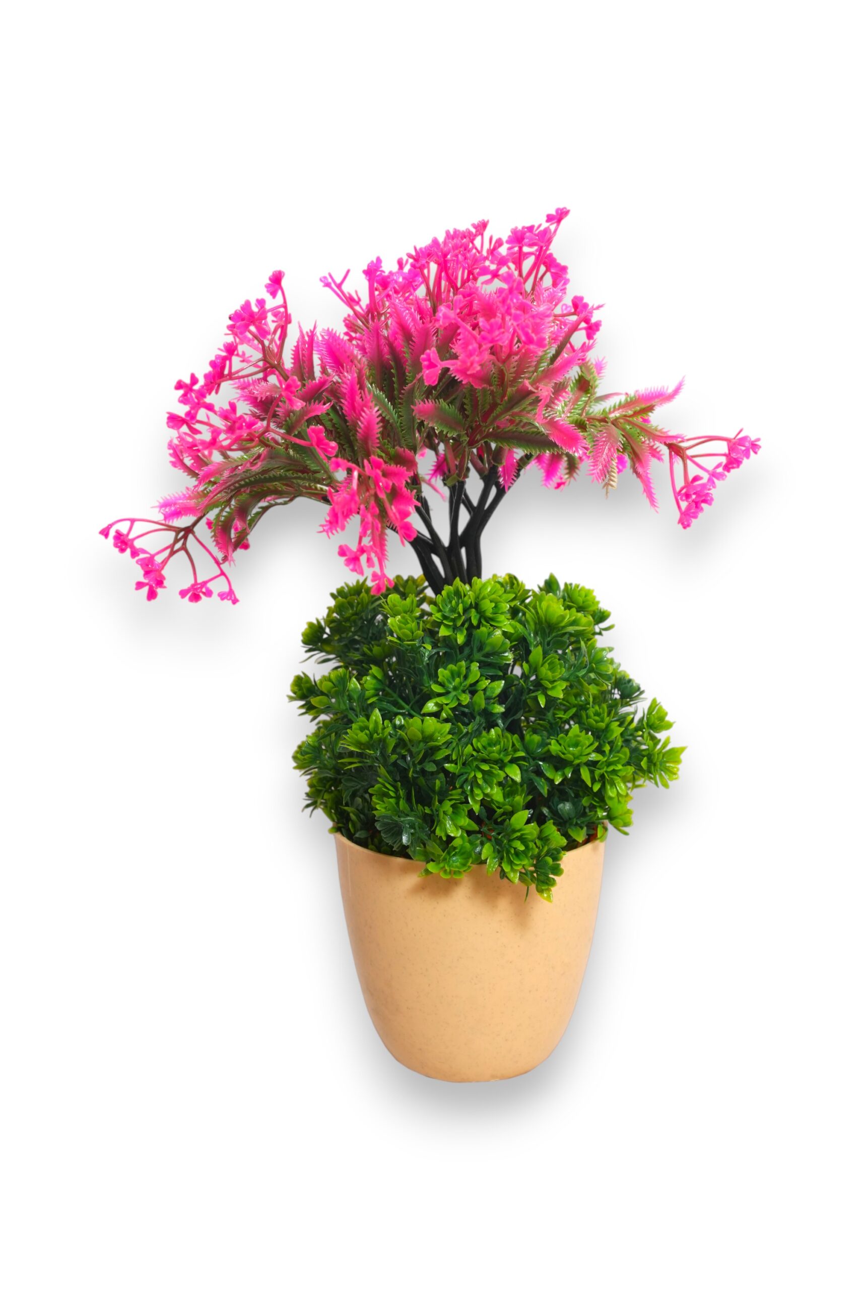 Artificial Gypsophila Bonsai Plant in Peach Gamla Pot