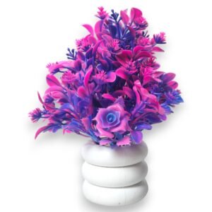 Artificial China Plant in Deep Pink & Blue
